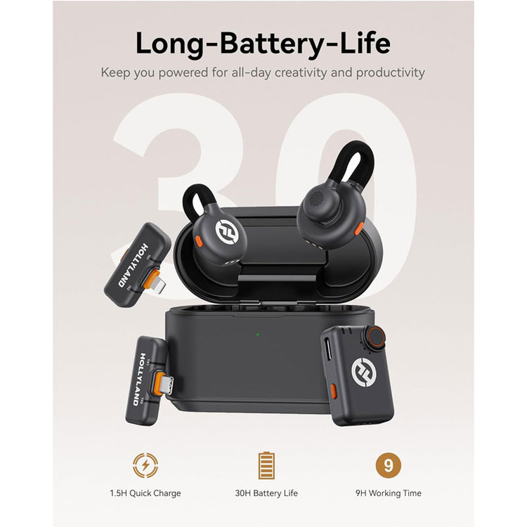 میکروفن بی سیم هالی لند مدل Lark M2S Ultimate Combo با درگاه اتصال USB-C و Lightning و TRS