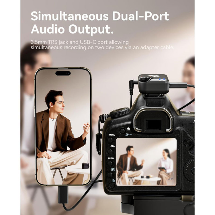 میکروفن بی سیم هالی لند مدل Lark M2S Ultimate Combo با درگاه اتصال USB-C و Lightning و TRS