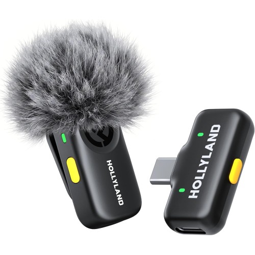 میکروفن بی سیم هالی لند مدل Hollyland LARK A2 solo با درگاه اتصال USB-C