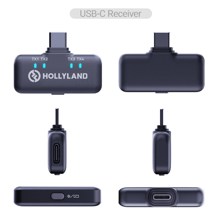 میکروفن یقه ای هالی لند مدل (2TX & 2RX) Hollyland LARK M3 COMBO